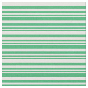 Sea Green & Mint Cream Pattern Fabric