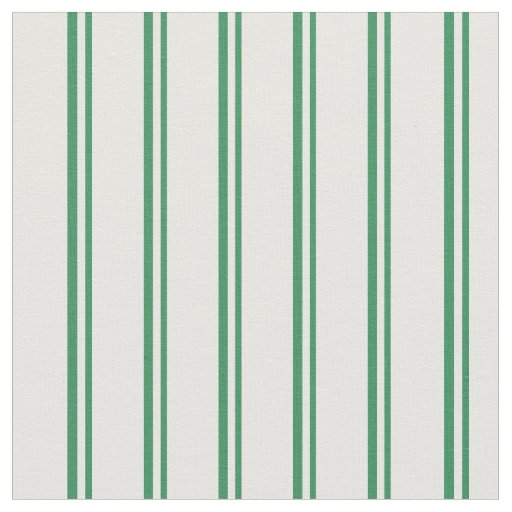 Sea Green & Mint Cream Pattern of Stripes Fabric