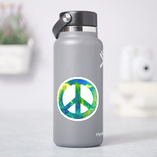Sea Green Peace Sign Sticker