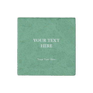 Sea Green Plain Elegant Modern Minimalist Stone Magnet