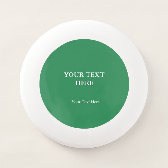 Sea Green Plain Elegant Modern Minimalist Wham-O Frisbee (Front)