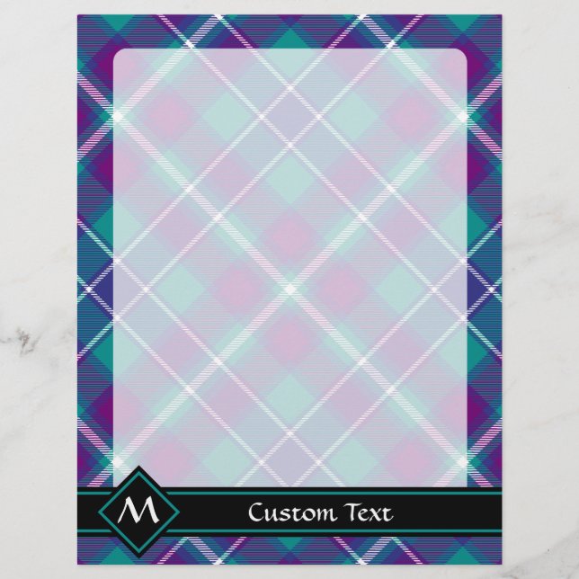Sea Green, Purple and Blue Tartan (Front)