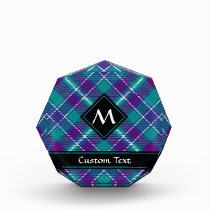 Sea Green, Purple and Blue Tartan Acrylic Award