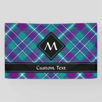 Sea Green, Purple and Blue Tartan Banner