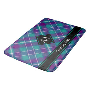 Sea Green, Purple and Blue Tartan Bath Mat
