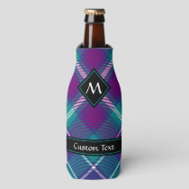 Sea Green, Purple and Blue Tartan Bottle Cooler