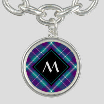 Sea Green, Purple and Blue Tartan Bracelet