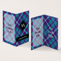 Sea Green, Purple and Blue Tartan Business Card