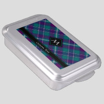 Sea Green, Purple and Blue Tartan Cake Pan