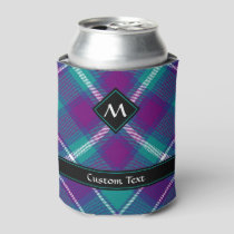 Sea Green, Purple and Blue Tartan Can Cooler