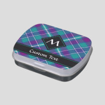 Sea Green, Purple and Blue Tartan Candy Tin