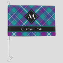 Sea Green, Purple and Blue Tartan Car Flag