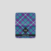 Sea Green, Purple and Blue Tartan Card Holder