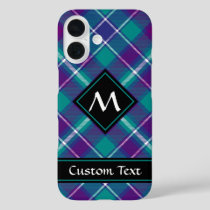 Sea Green, Purple and Blue Tartan iPhone 16 Case