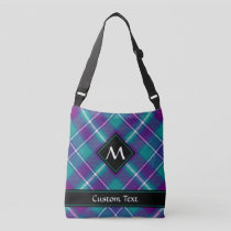 Sea Green, Purple and Blue Tartan Crossbody Bag