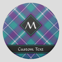 Sea Green, Purple and Blue Tartan Eraser