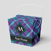 Sea Green, Purple and Blue Tartan Favor Boxes