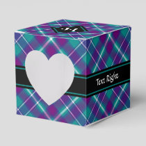 Sea Green, Purple and Blue Tartan Favor Boxes