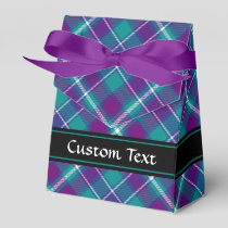 Sea Green, Purple and Blue Tartan Favor Boxes