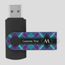 Sea Green, Purple and Blue Tartan Flash Drive