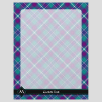 Sea Green, Purple and Blue Tartan Flyer