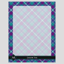 Sea Green, Purple and Blue Tartan Flyer