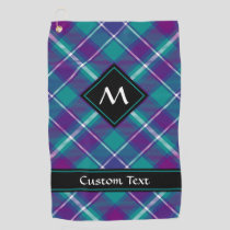 Sea Green, Purple and Blue Tartan Golf Towel