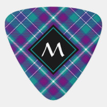 Sea Green, Purple and Blue Tartan Guitar Pick