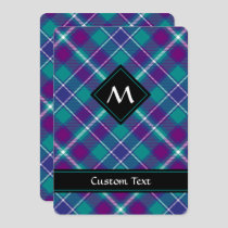 Sea Green, Purple and Blue Tartan Invitation