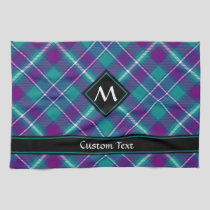 Sea Green, Purple and Blue Tartan Kitchen Towel