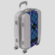 Sea Green, Purple and Blue Tartan Luggage