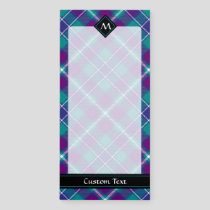 Sea Green, Purple and Blue Tartan Magnetic Notepad