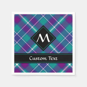 Sea Green, Purple and Blue Tartan Napkins