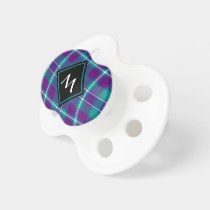 Sea Green, Purple and Blue Tartan Pacifier