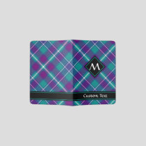 Sea Green, Purple and Blue Tartan Passport Holder
