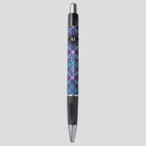 Sea Green, Purple and Blue Tartan Pen