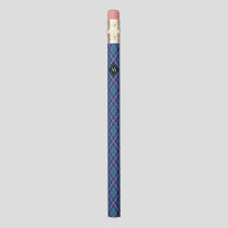 Sea Green, Purple and Blue Tartan Pencil