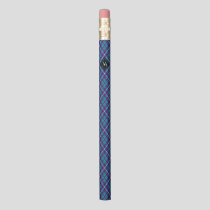 Sea Green, Purple and Blue Tartan Pencil