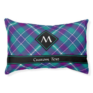 Sea Green, Purple and Blue Tartan Pet Bed
