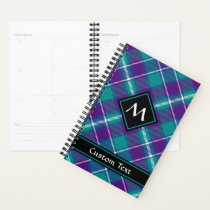 Sea Green, Purple and Blue Tartan Planner