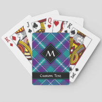 Sea Green, Purple and Blue Tartan Playing Cards