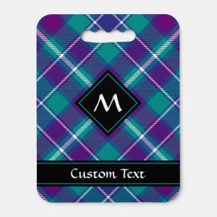 Sea Green, Purple and Blue Tartan Seat Cushion