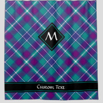 Sea Green, Purple and Blue Tartan Shower Curtain