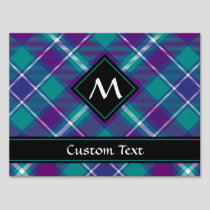 Sea Green, Purple and Blue Tartan Sign