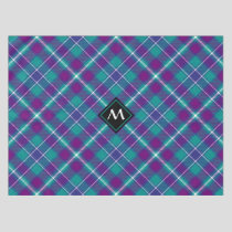 Sea Green, Purple and Blue Tartan Tablecloth