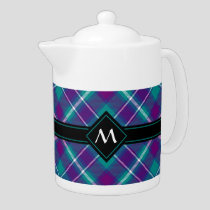 Sea Green, Purple and Blue Tartan Teapot