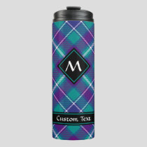 Sea Green, Purple and Blue Tartan Thermal Tumbler