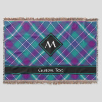 Sea Green, Purple and Blue Tartan Throw Blanket