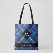 Sea Green, Purple and Blue Tartan Tote Bag