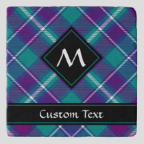 Sea Green, Purple and Blue Tartan Trivet